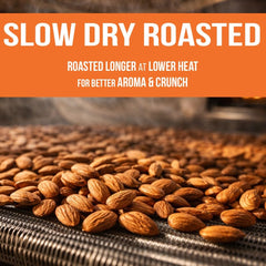 Roastery Coast almendras servidas en plato listos para comer como snack saludable