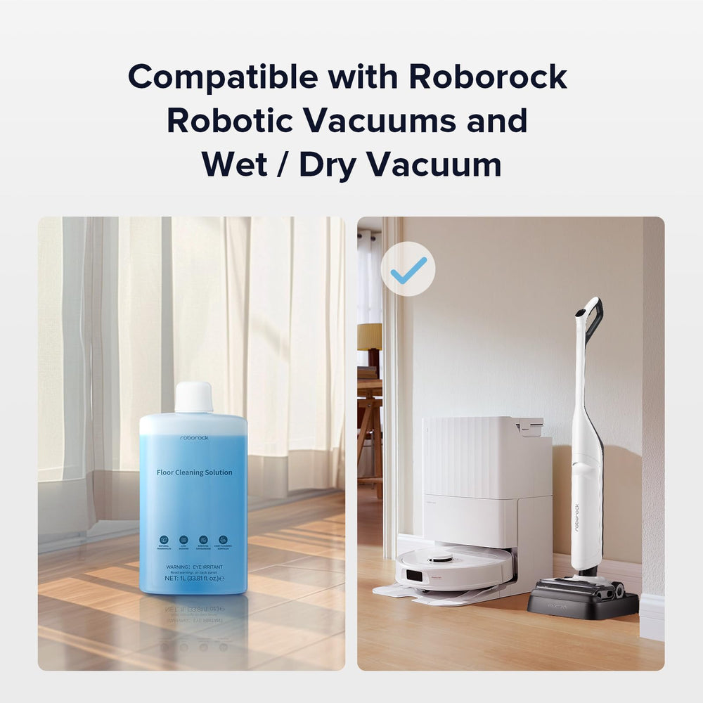 roborock botella junto a objeto para comparar tamaño y capacidad práctica