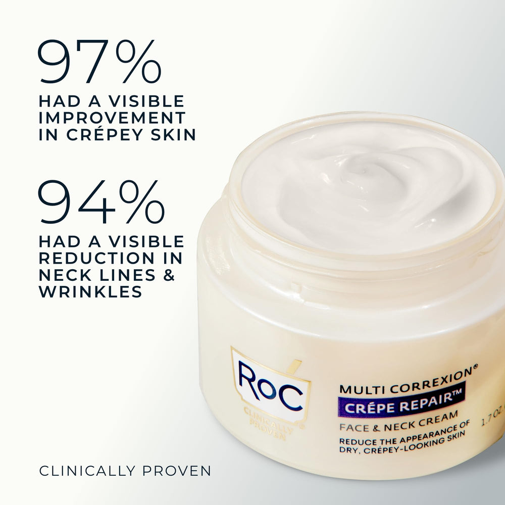 RoC crema aplicada en cuello y rostro, evidencia mejora de firmeza
