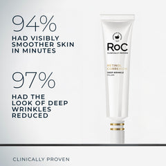 RoC demostración de aplicación en rostro y cuello para rellenar arrugas