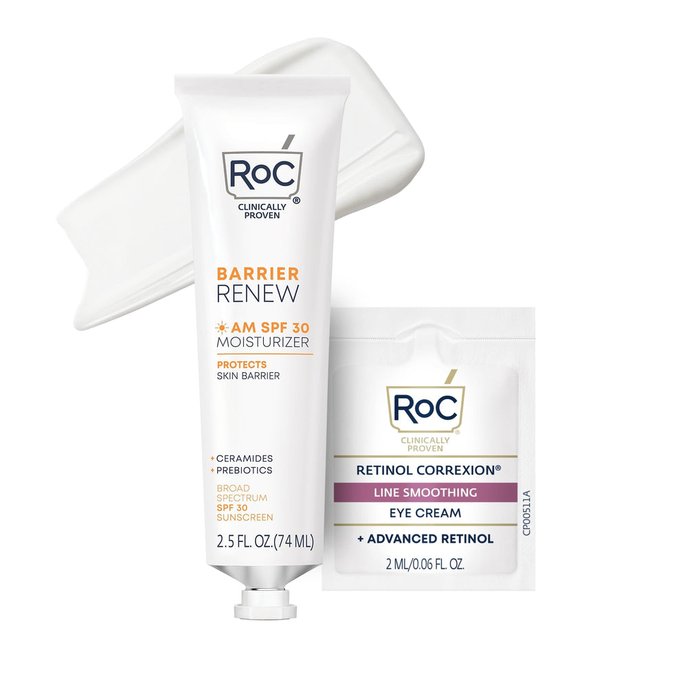 RoC crema de día frontal mostrando el envase y SPF 30 beneficios protección