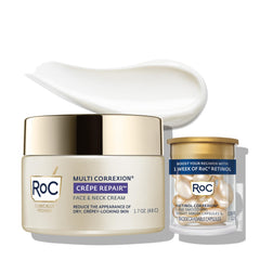 RoC envase frontal mostrando tamaño y diseño, ayuda a localizar el producto
