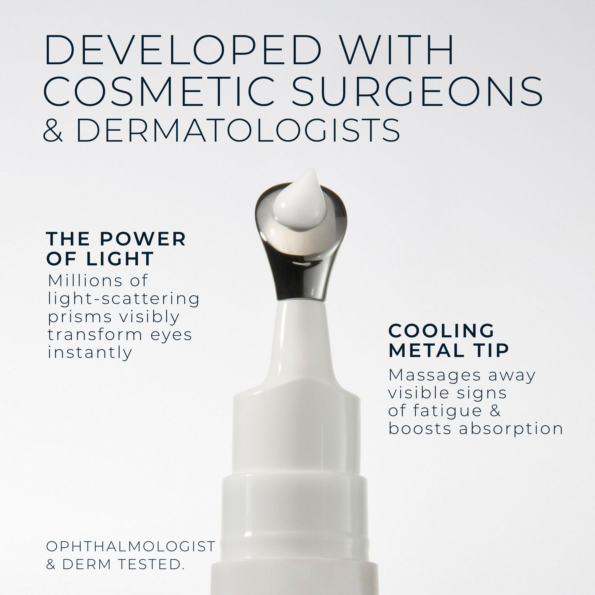 RoC tube beside coin to show 15 mL size and lasting three-month use