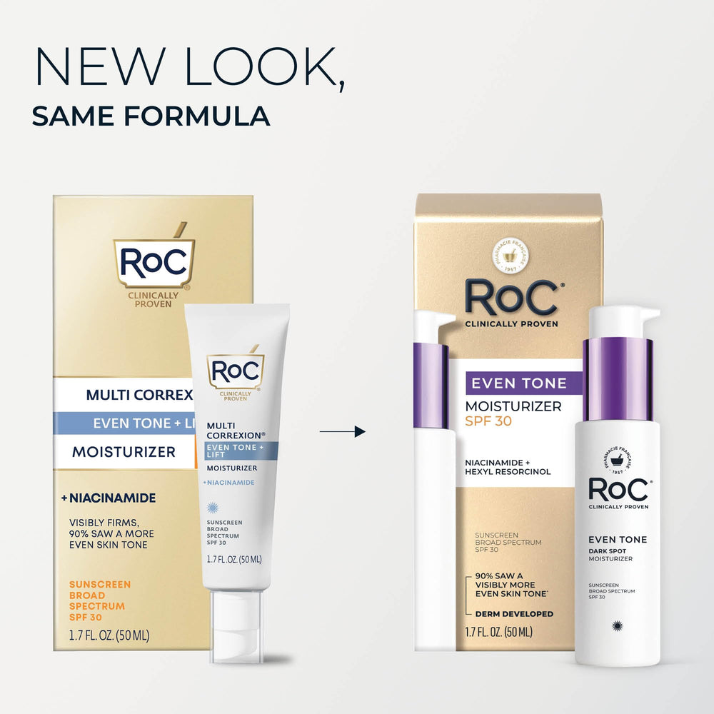RoC textura cremosa ligera absorción rápida para hidratación sin grasa