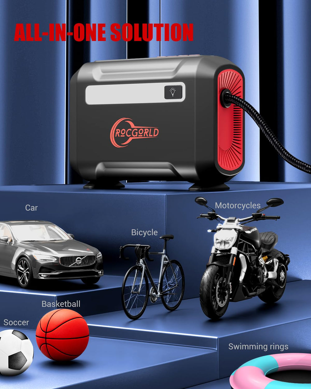 ROCGORLD R8 guardado en bolsa de transporte para traslado fácil