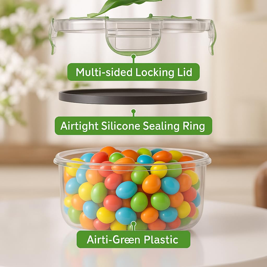 RockBerry nested containers showing space-saving stackable design