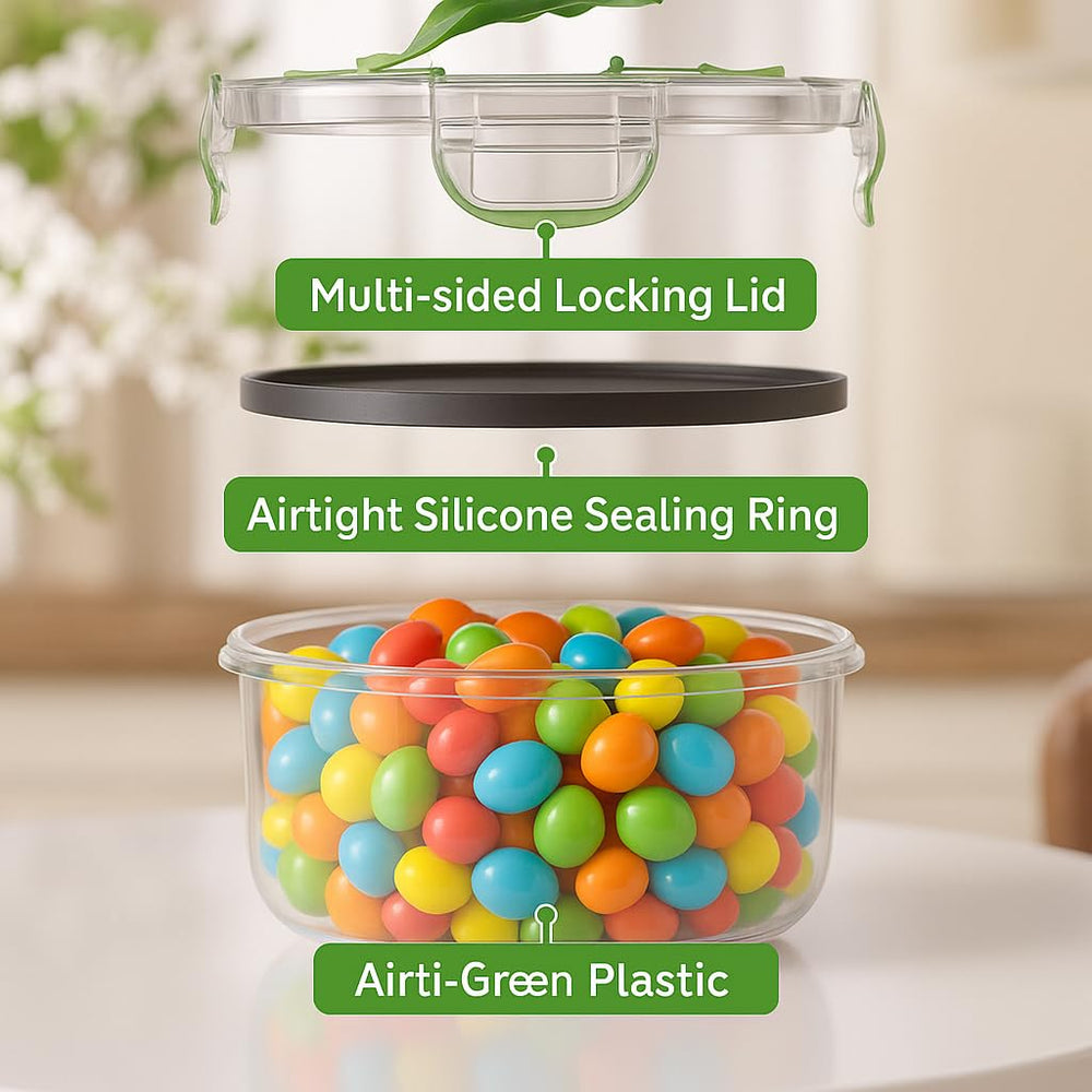 RockBerry nested containers showing space-saving stackable design