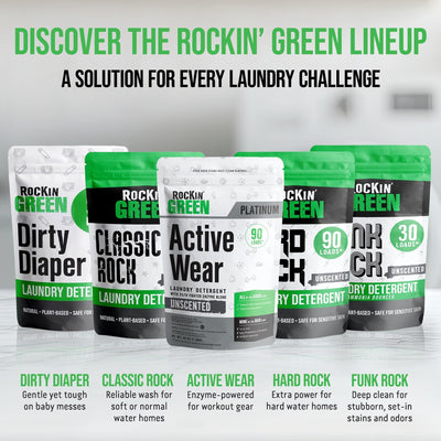 Rockin' Green entorno de gimnasio con ropa fresca y libre de olores