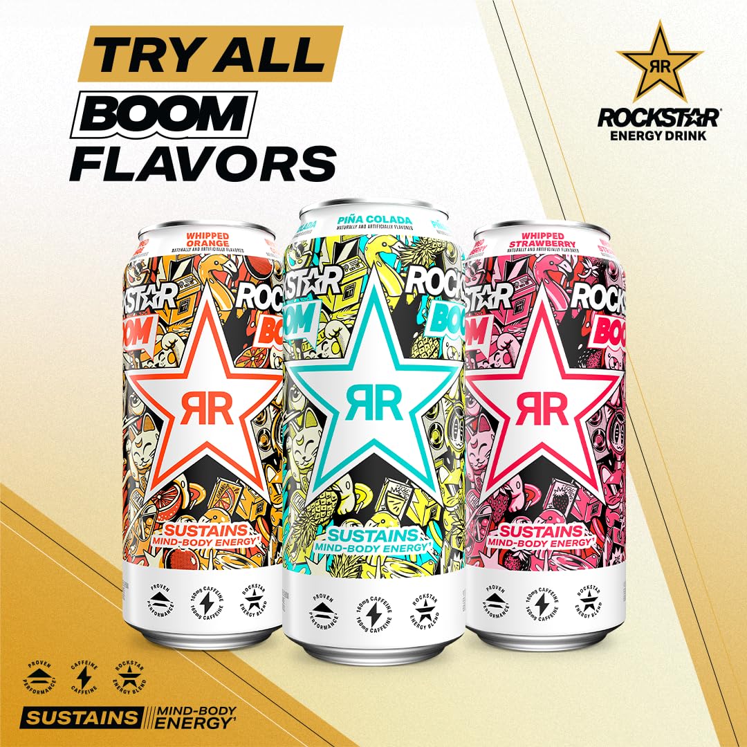 Pour shot showing Rockstar Whipped Strawberry foam and creamy texture for enjoyment