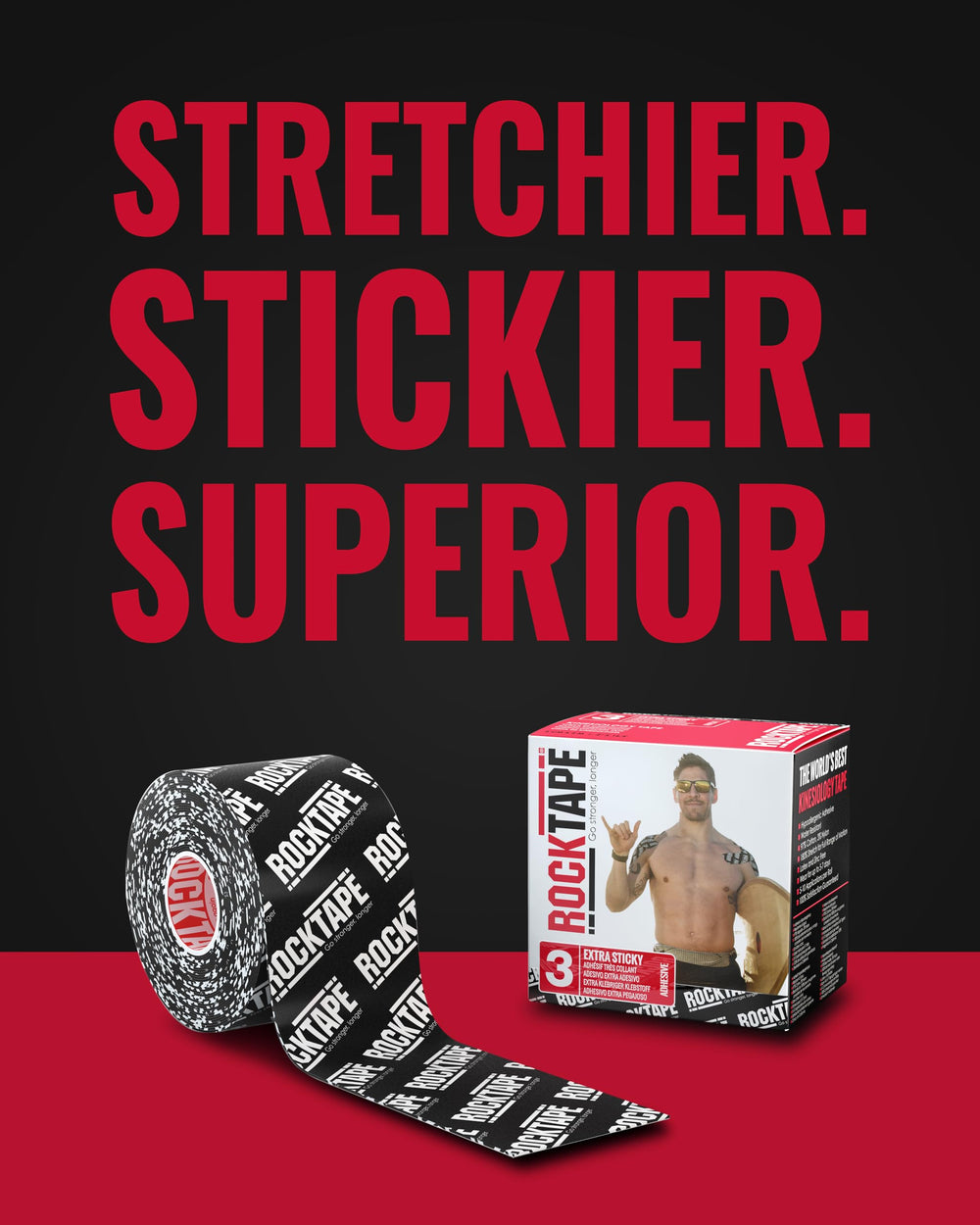 RockTape tiras cortadas a medida mostrando fácil personalización y uso