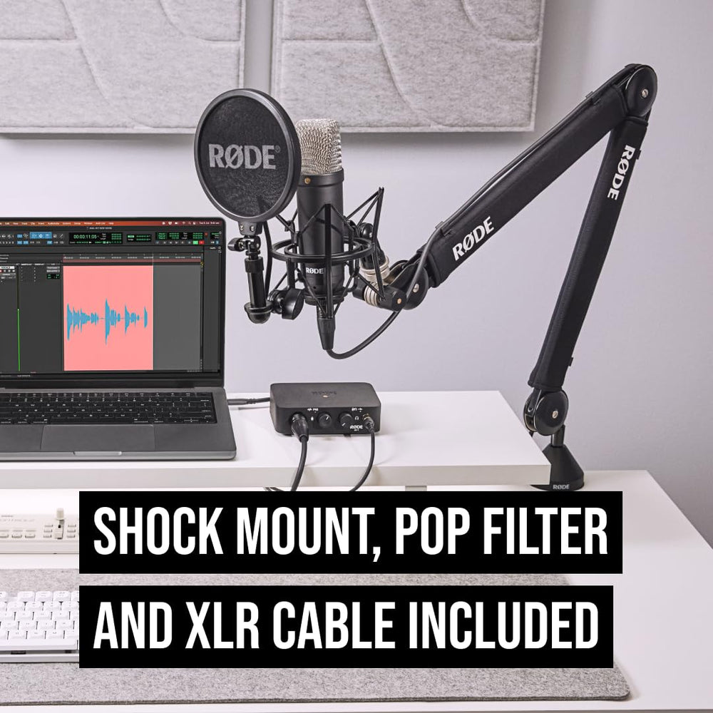 RØDE NT1 miking an acoustic guitar capturing natural instrument tone
