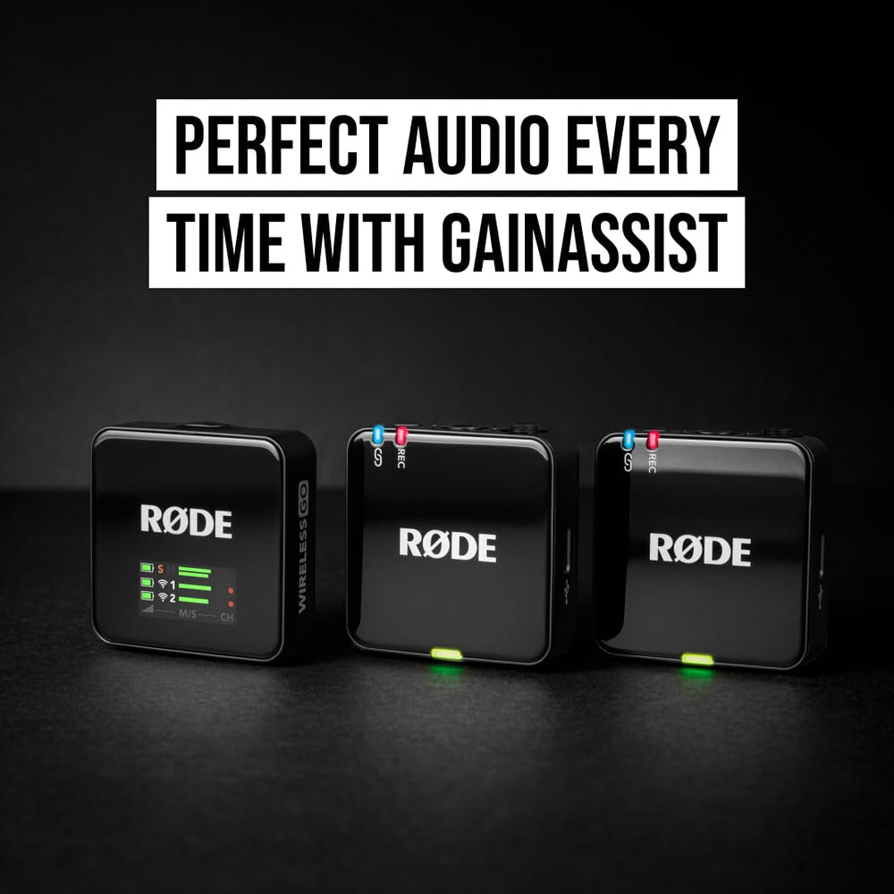 RØDE Wireless GO III charging hub with included cables for simultaneous recharging