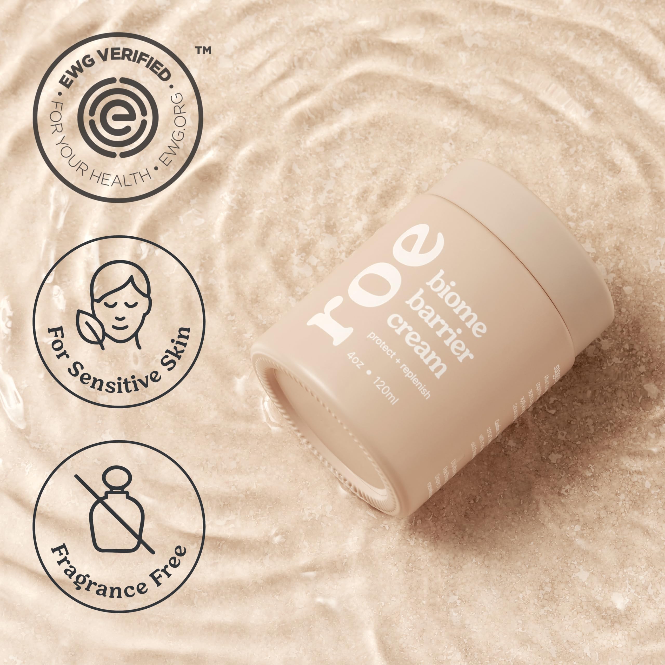 Roe Wellness textura cremosa en primer plano para hidratación profunda