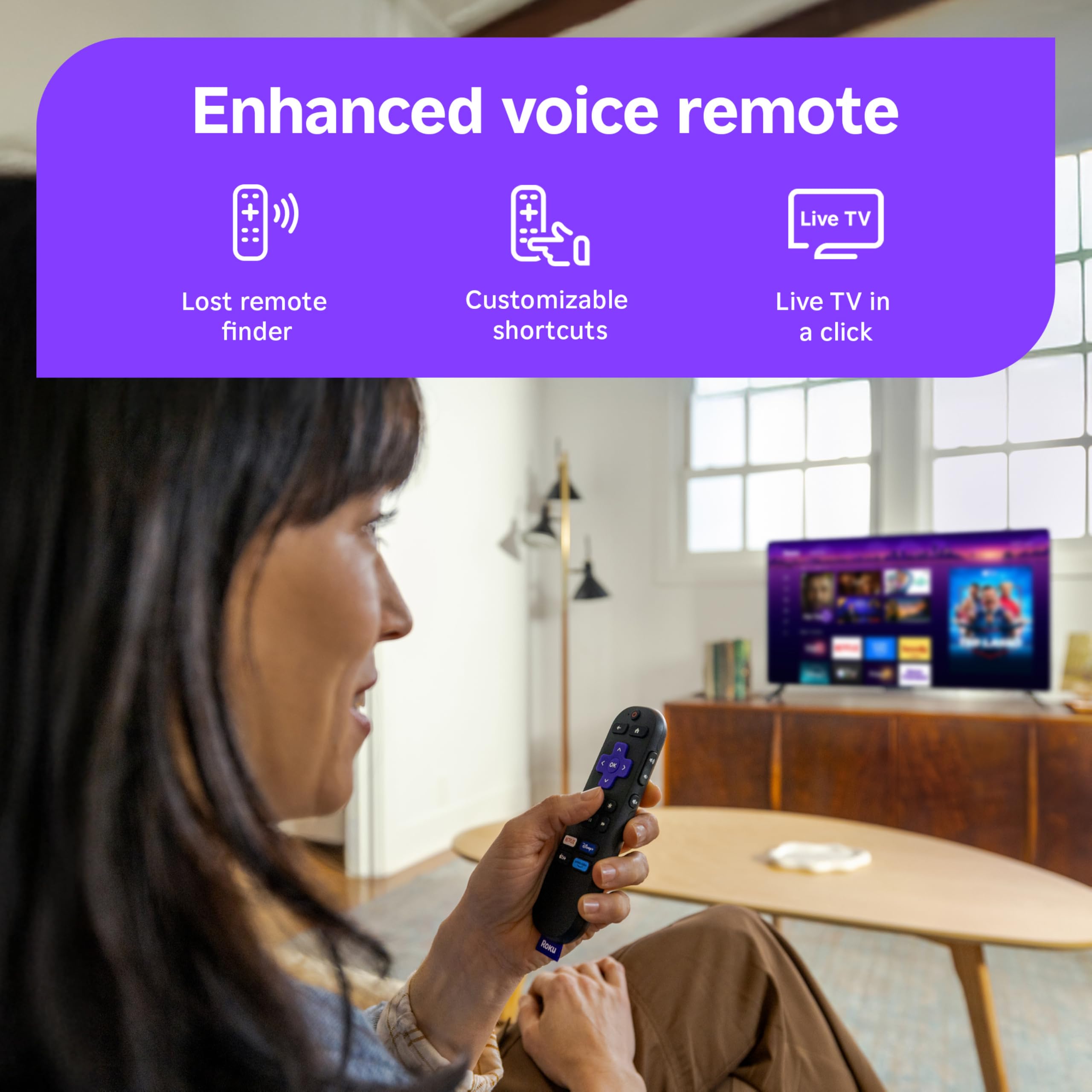 Person using Bluetooth headphones with Roku TV demonstrating private listening benefit