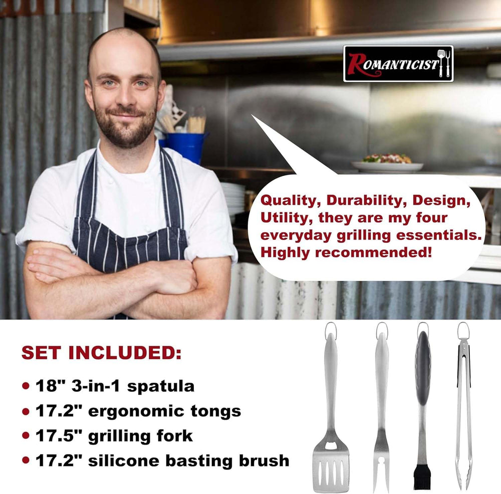 ROMANTICIST spatula close-up blade highlighting thick steel strength benefit