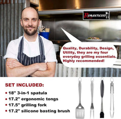 ROMANTICIST spatula close-up blade highlighting thick steel strength benefit