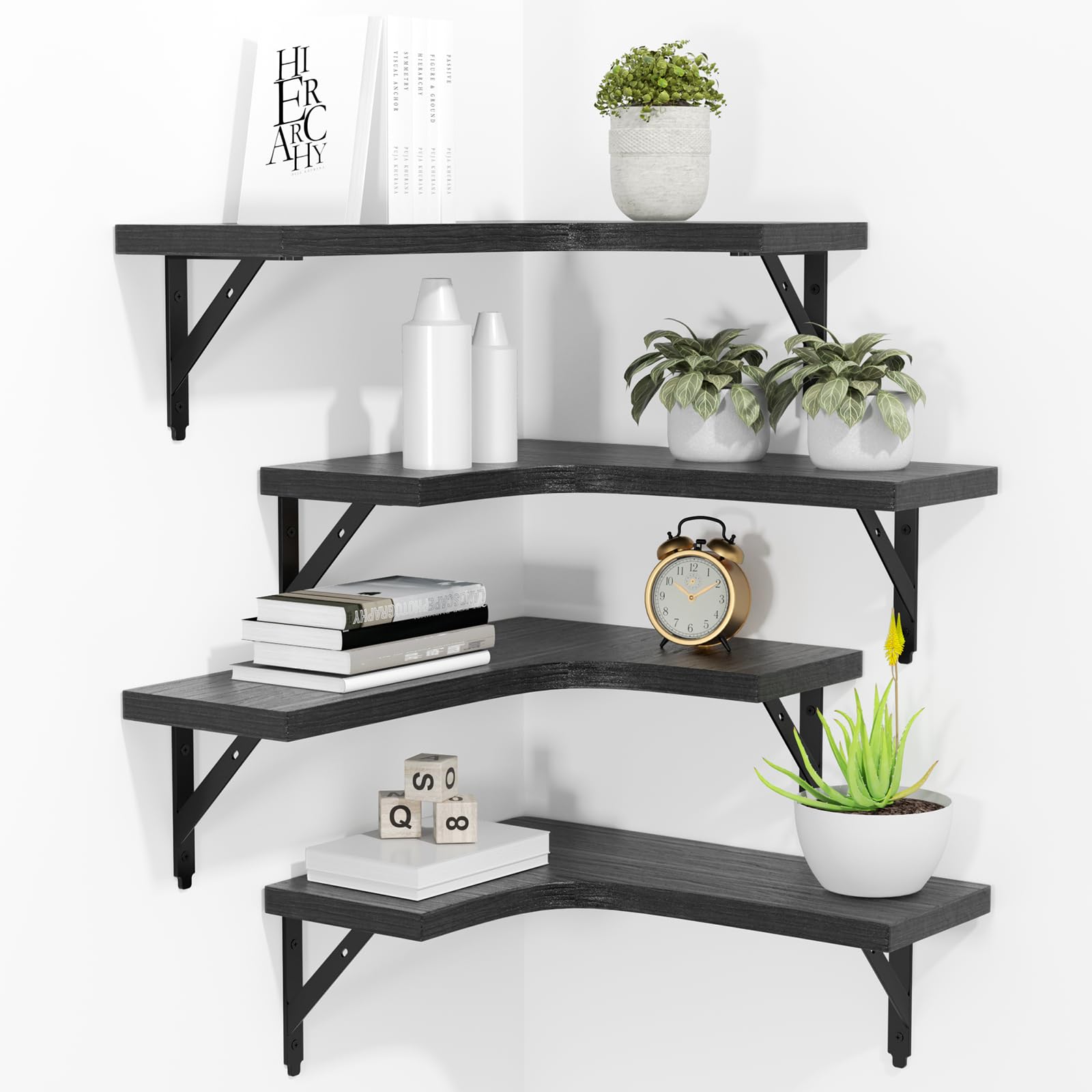 ROMGUAR CRAFT estante frontal negro mostrando elegancia y ahorro de espacio