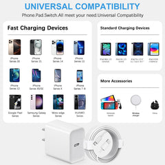 ROMITAZ adaptador conectado a iPhone cargando rápidamente en uso