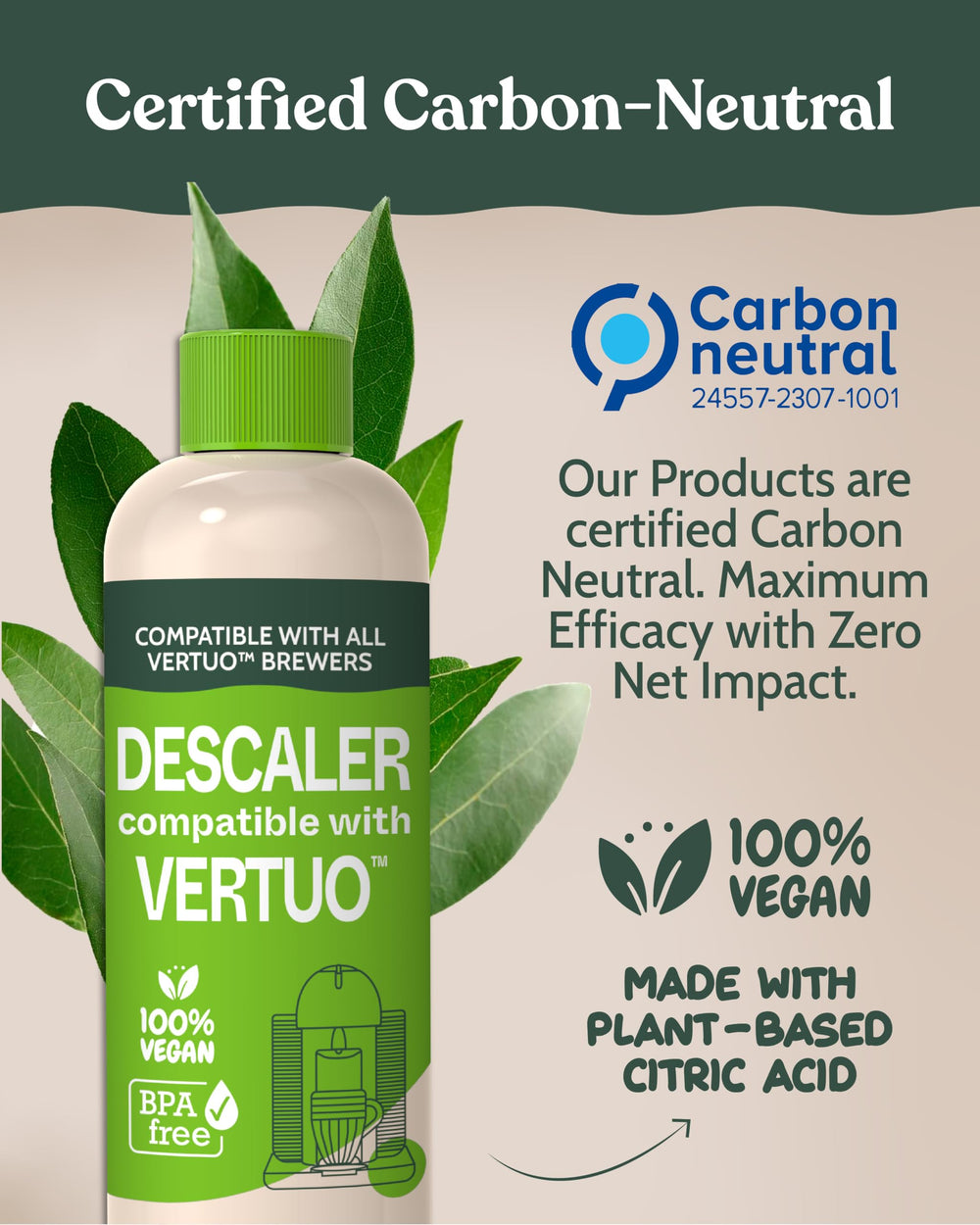 Roobi etiqueta en primer plano con ingredientes vegetales y seguridad