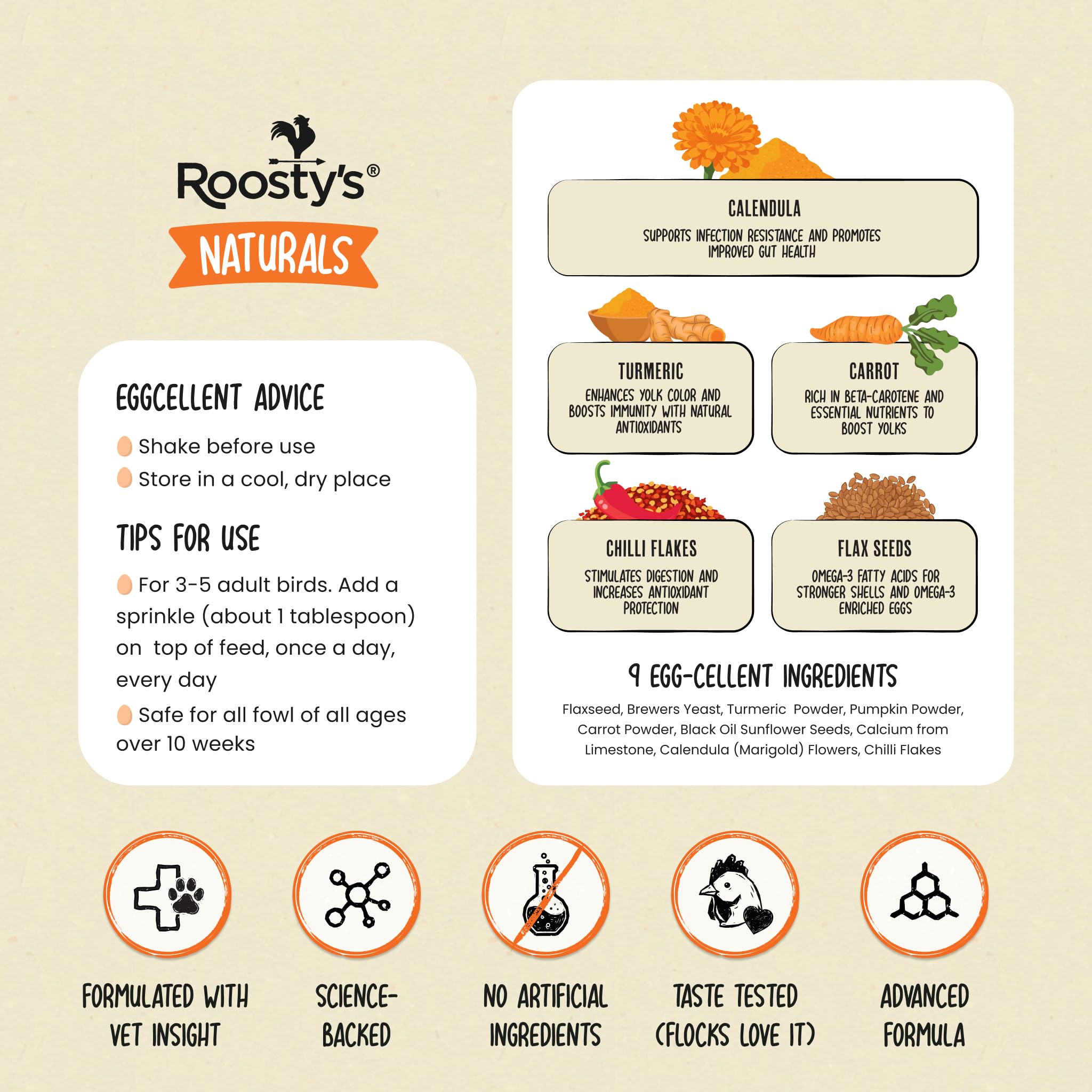 Roosty's huevo abierto con yema intensa que sugiere mejor apariencia