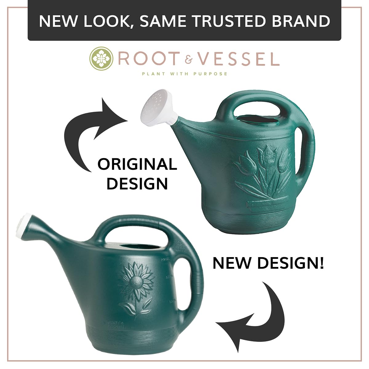 Root & Vessel boquilla desmontable en uso para controlar flujo y facilitar limpieza
