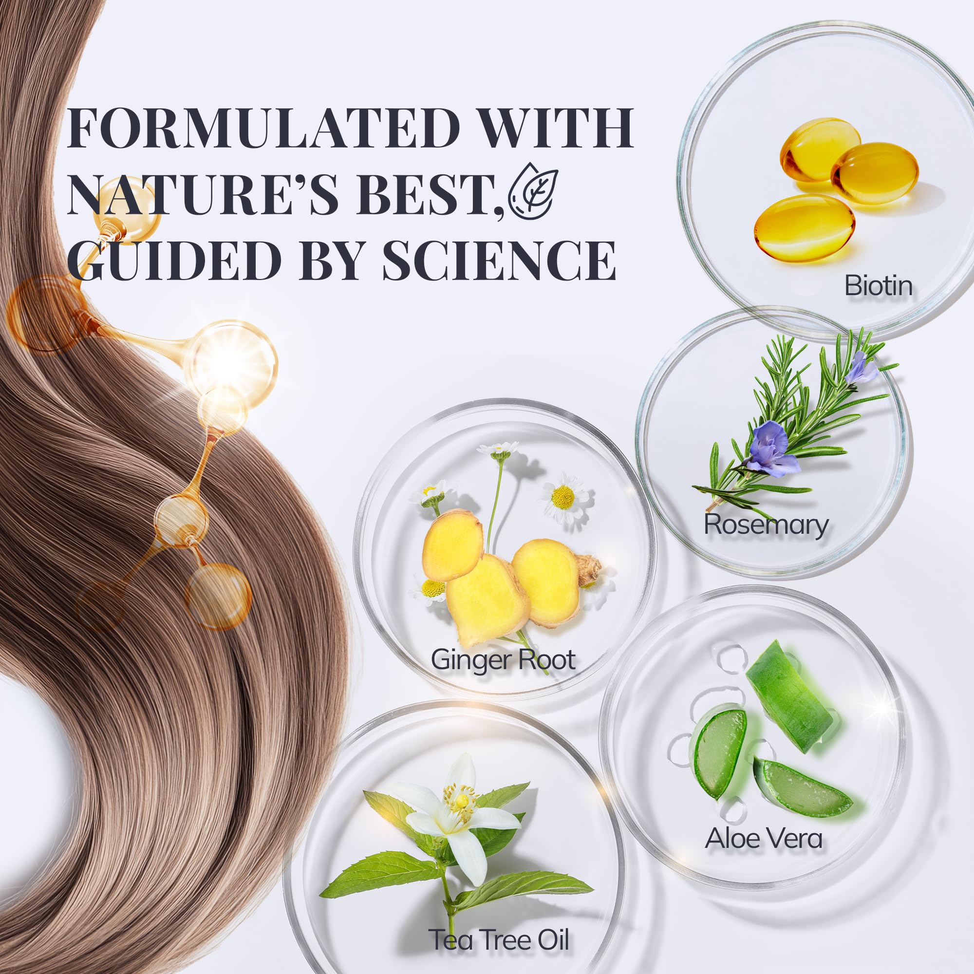 RootStim detalle de etiqueta con ingredientes clave para transparencia y confianza