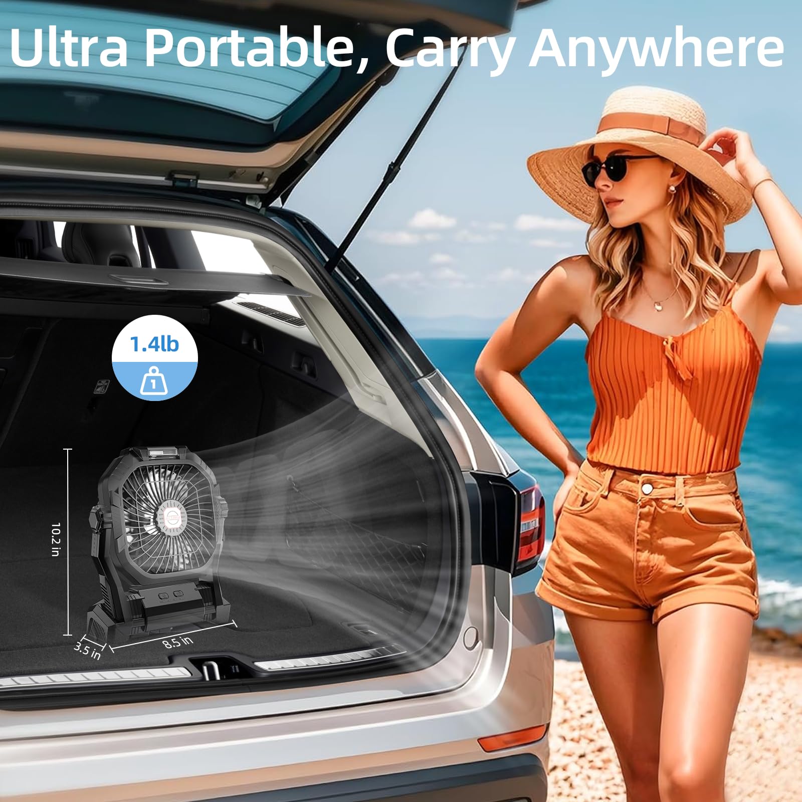 ROSHOPI puertos USB mostrando función power bank útil en campo