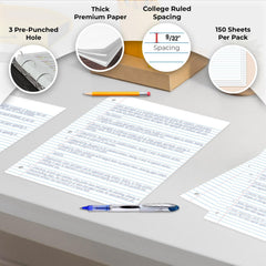 Rosmonde primer plano del lineado college para escritura ordenada
