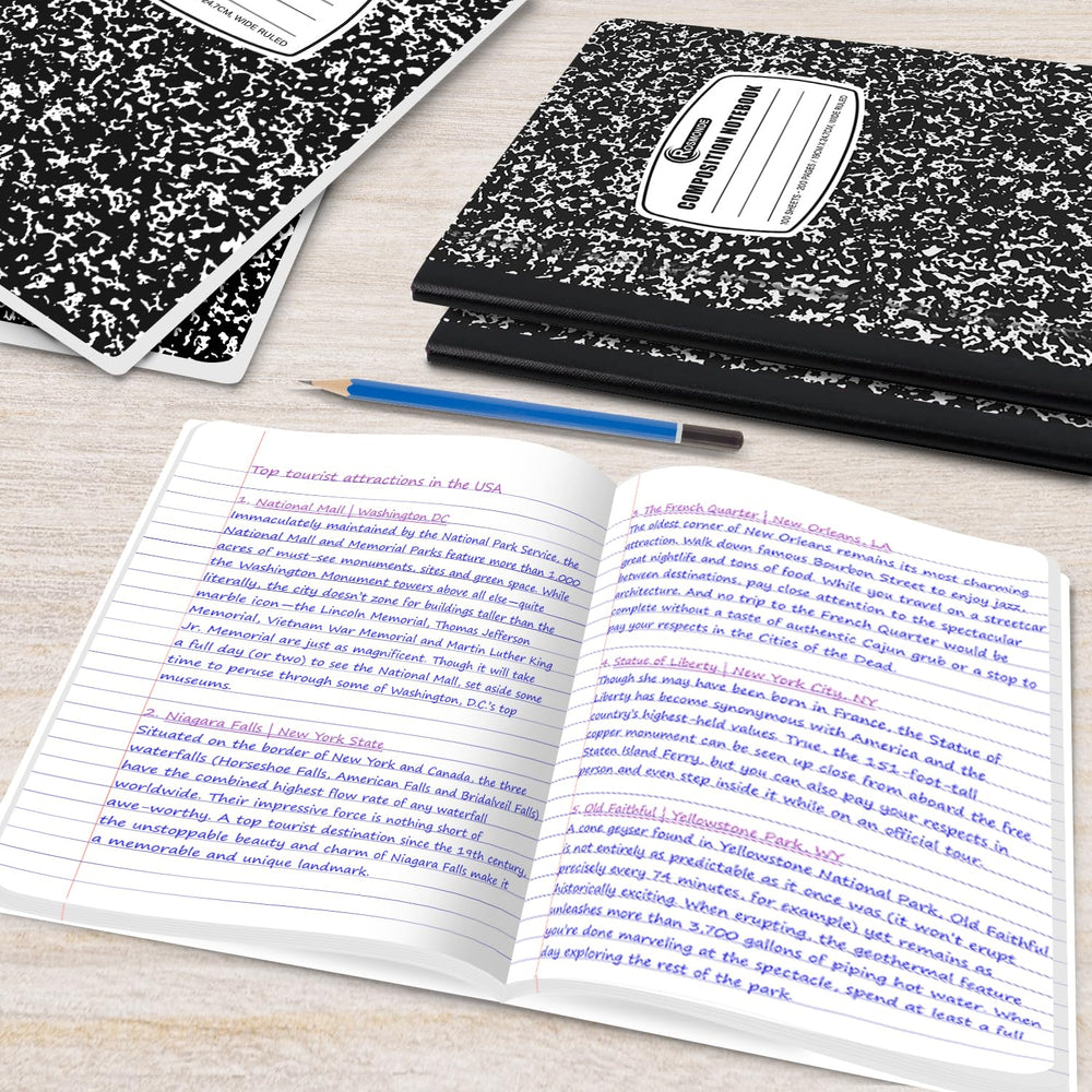 Rosmonde paquete de 12 cuadernos, ahorro y stock para cursos