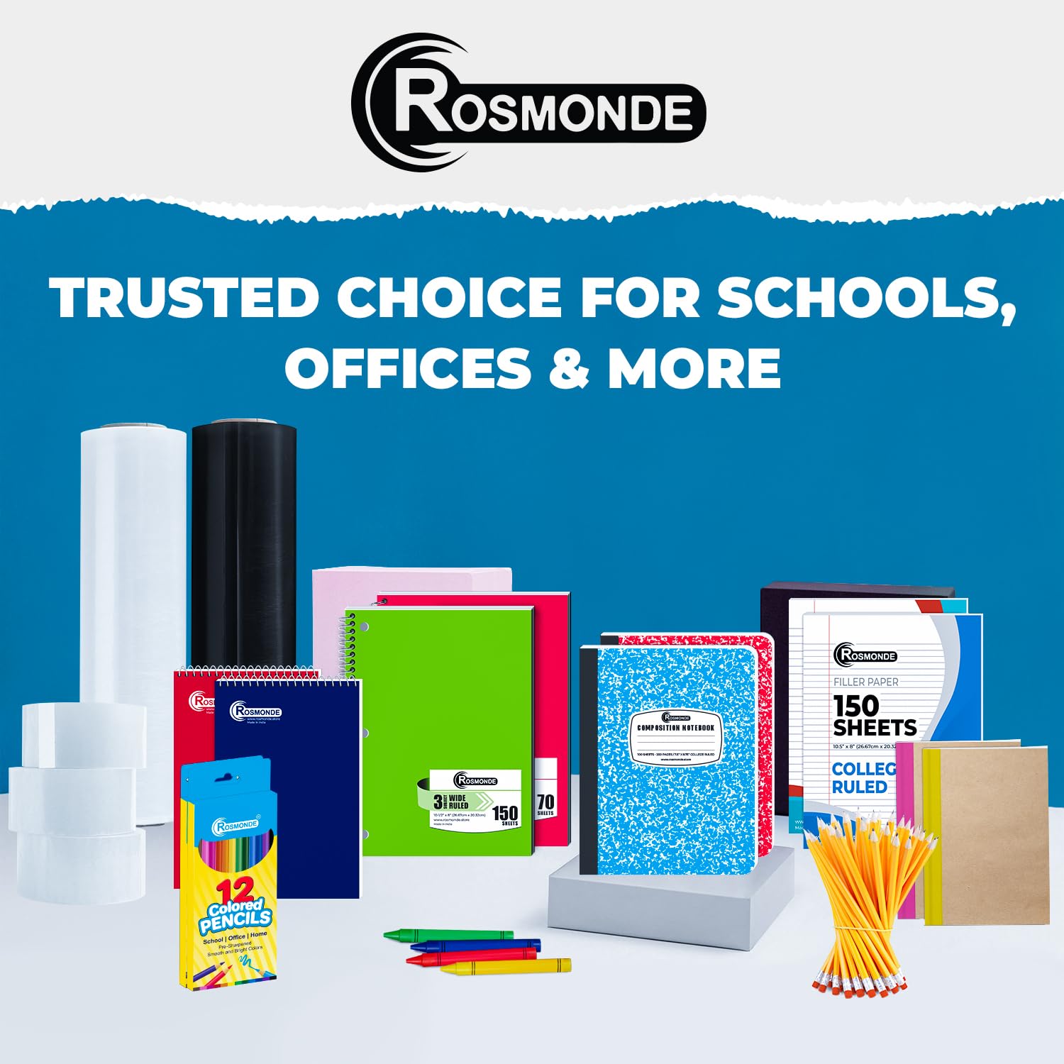 Rosmonde stack on desk lifestyle promoting organized study workspace