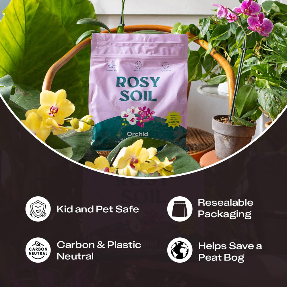 Rosy Soil etiqueta con ingredientes naturales y beneficios sostenibles