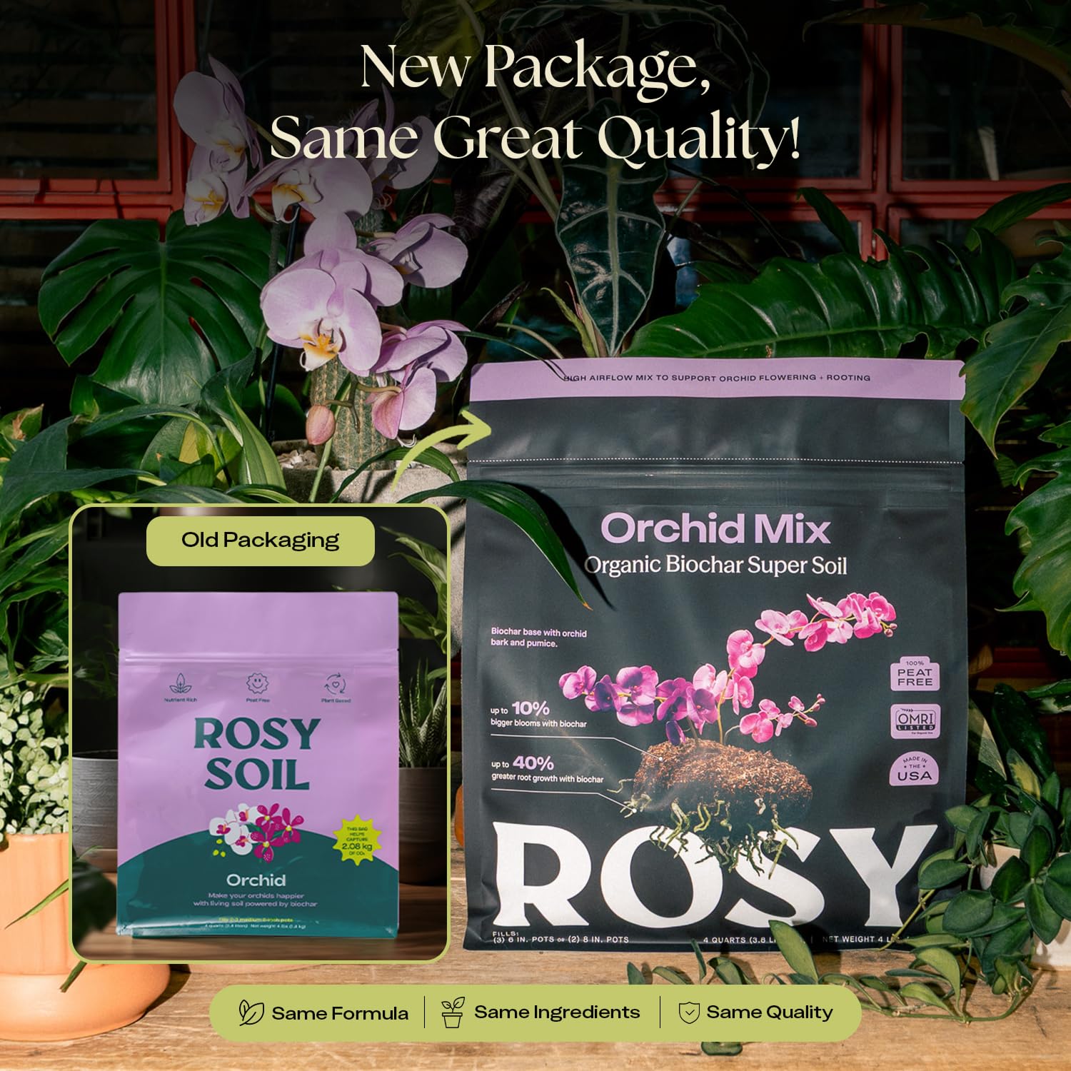 Rosy Soil textura con corteza y pumita, favorece drenaje y aireación