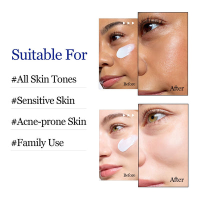 ROUND LAB product being applied to cheek demonstrating non-greasy, even coverage