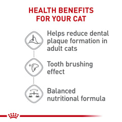 ROYAL CANIN gráfico comparativo que ilustra reducción de placa en dientes
