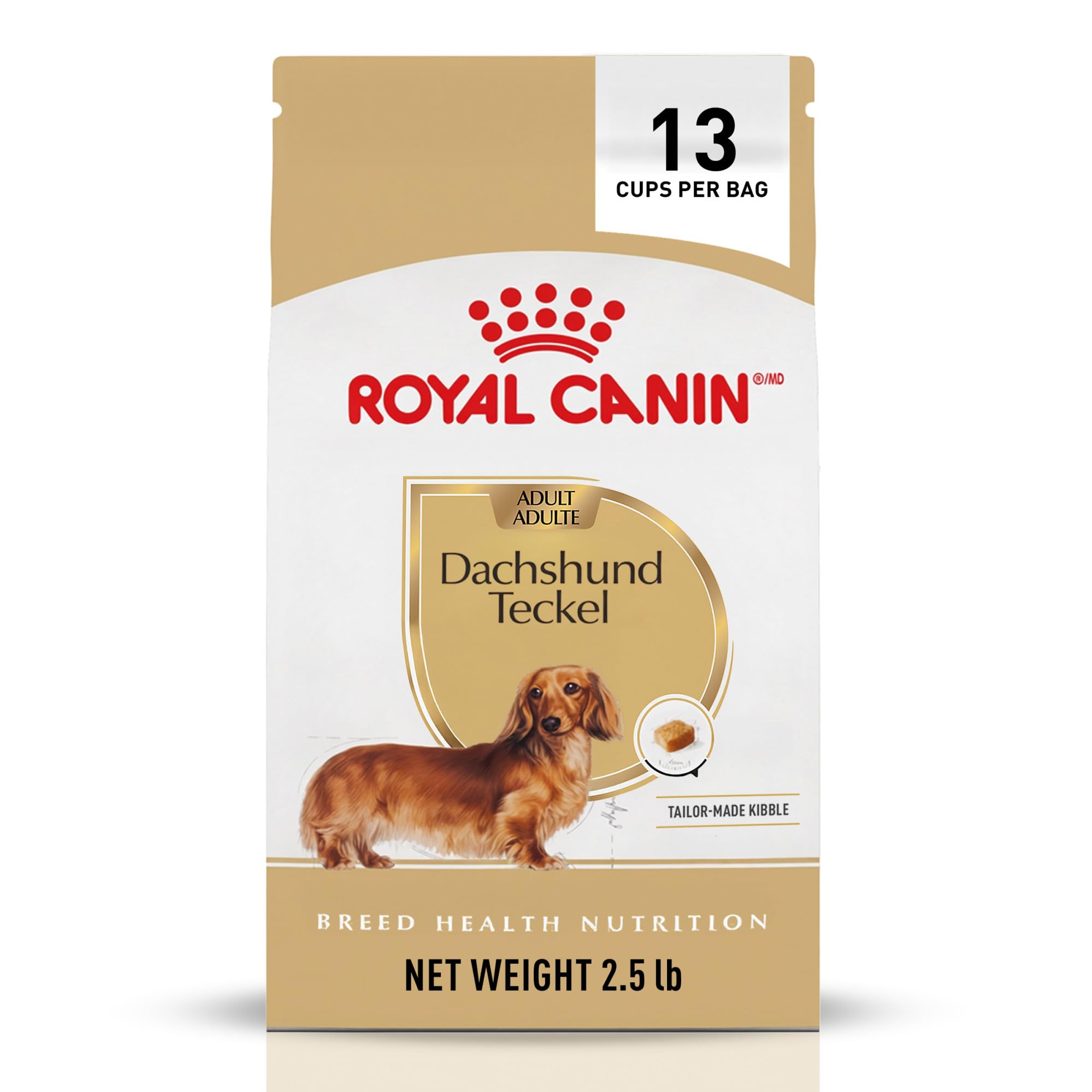 ROYAL CANIN paquete frontal mostrando diseño y peso 2.5 lb, identificación clara