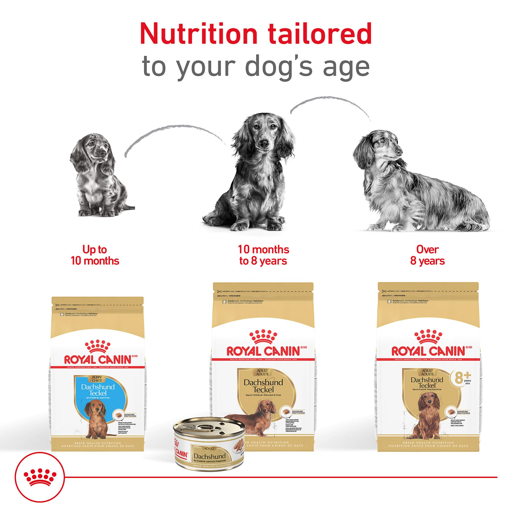 ROYAL CANIN etiqueta nutricional detallada con edad y uso recomendados