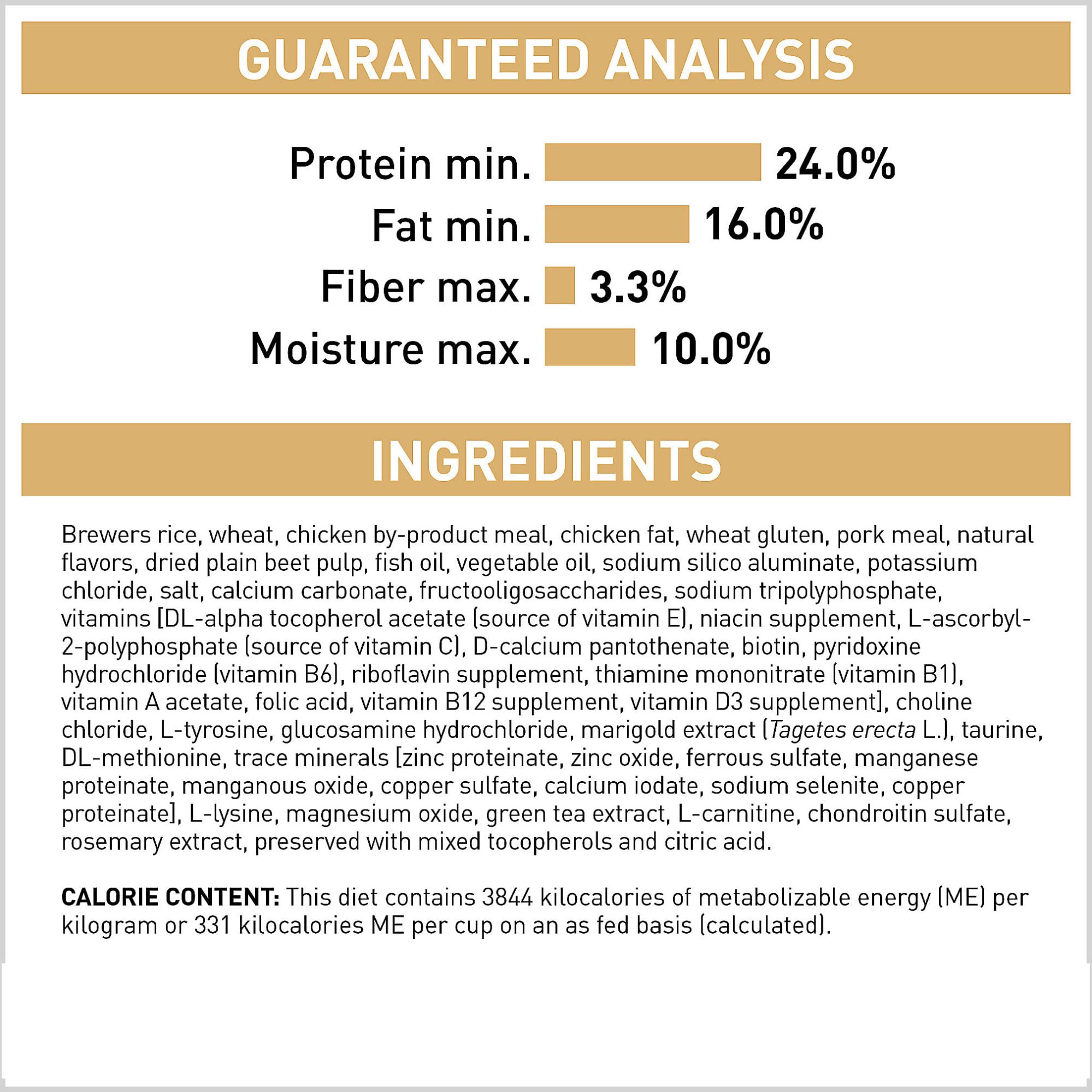 royal canin ingredient visual emphasizing protein and L-carnitine support