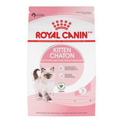 ROYAL CANIN paquete frontal Kitten 7 lb muestra fórmula para crecimiento