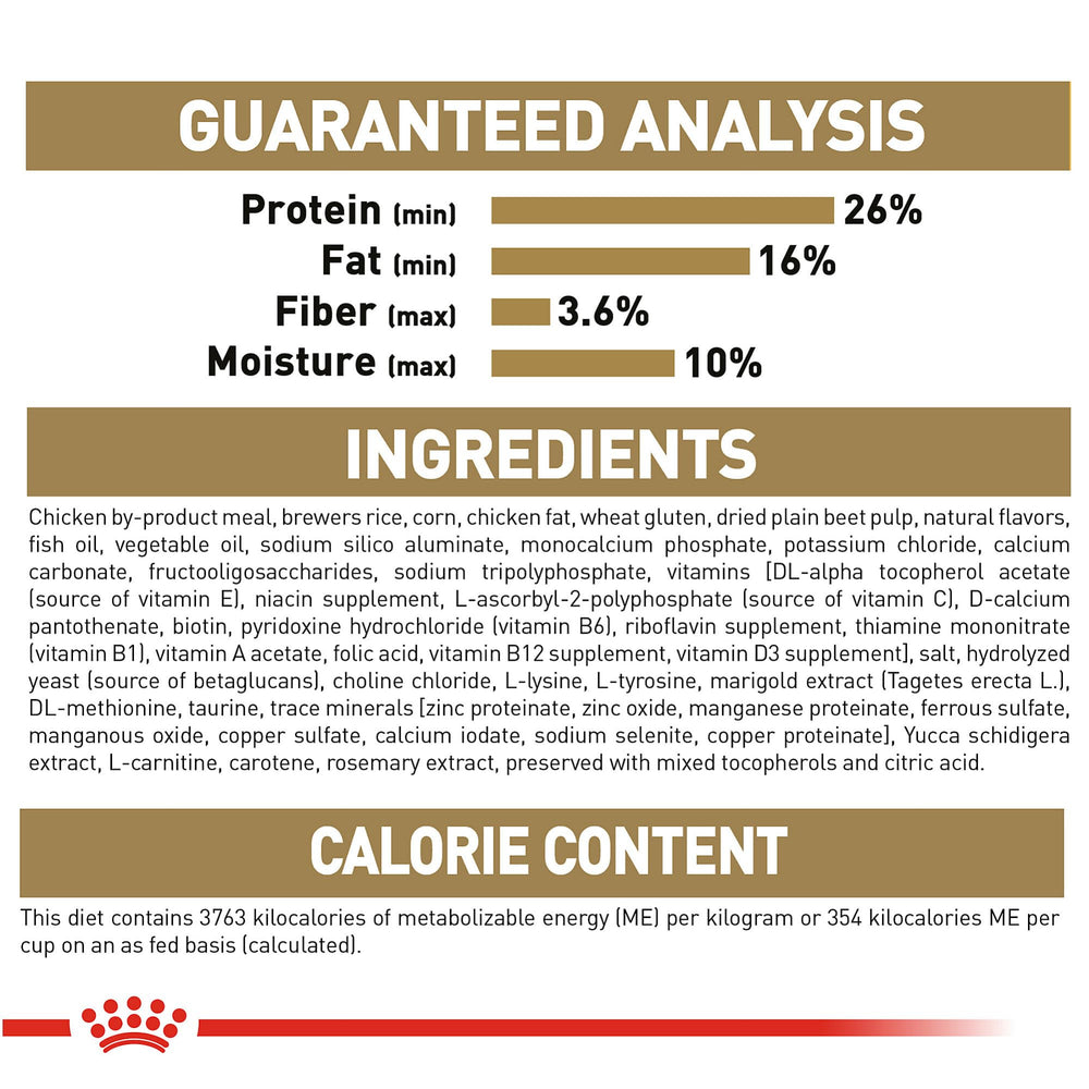 ROYAL CANIN puppy in home setting showing daily feeding routine benefits