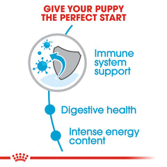 ROYAL CANIN vista lateral de la bolsa de 4 lb con etiqueta clara
