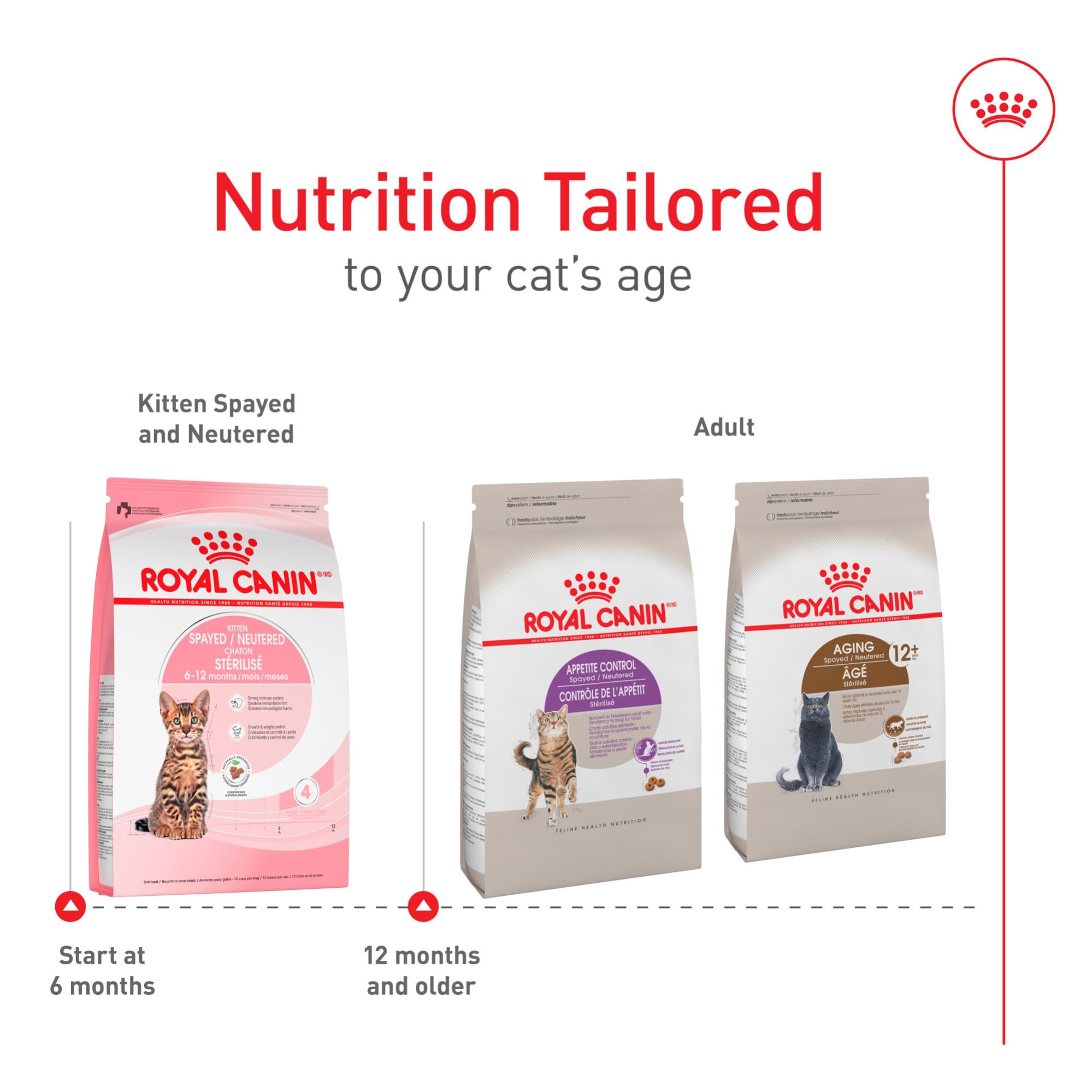 ROYAL CANIN bolsa 2.5 lb junto a objeto para comparar tamaño