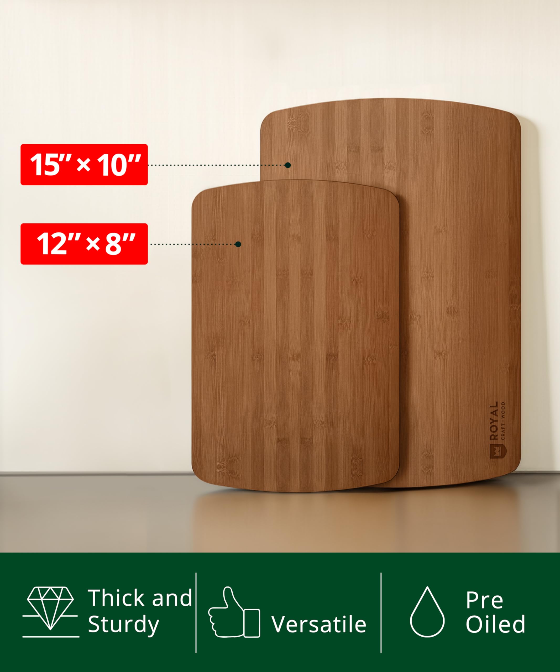 ROYAL CRAFT WOOD asas laterales visibles para transporte seguro y cómodo