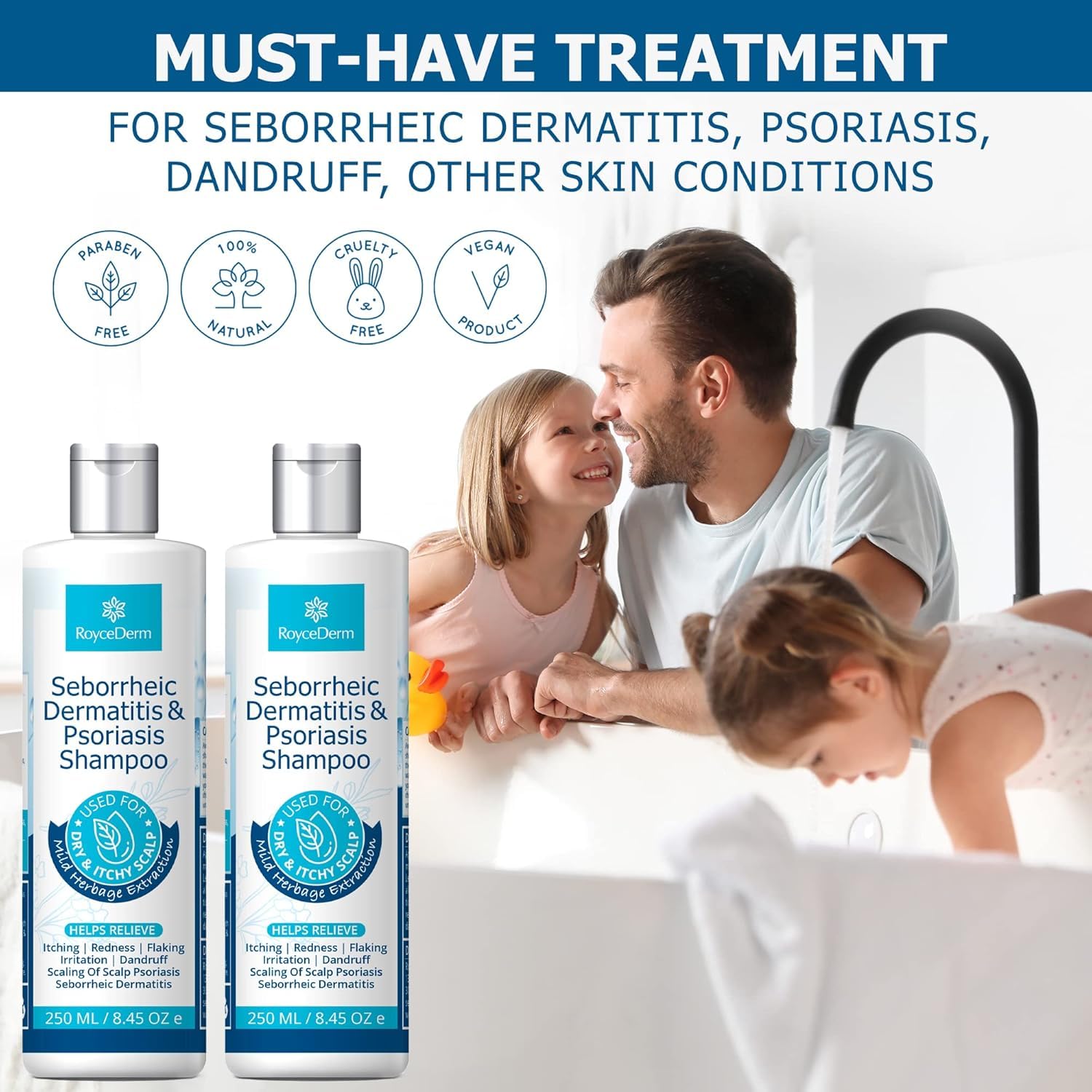 Roycederm etiqueta con ingredientes clave y guía de uso visible