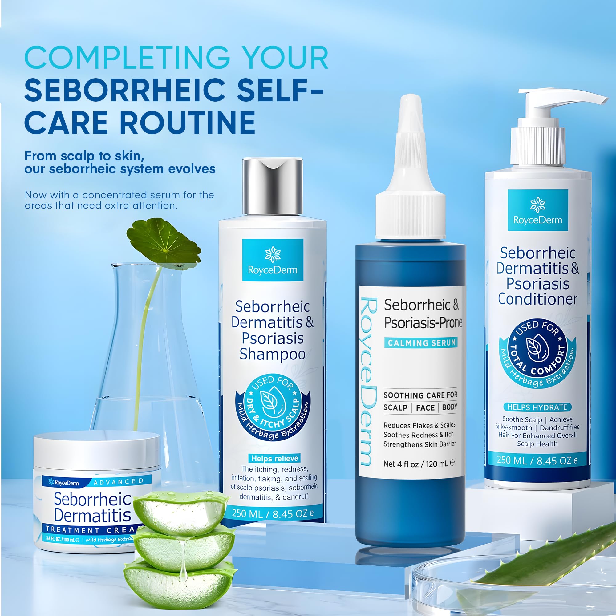 Roycederm lifestyle: persona usando sérum como paso cotidiano calmante