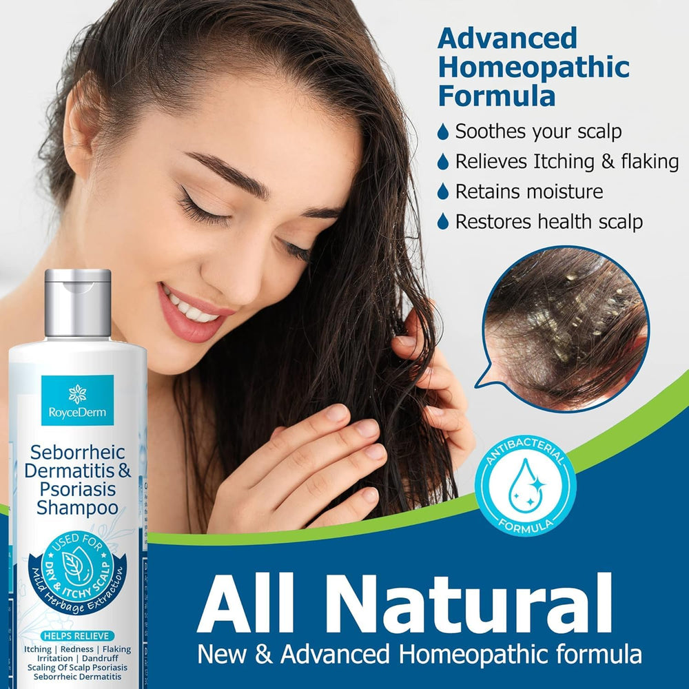Roycederm textura cremosa del champú para limpieza sin resecar