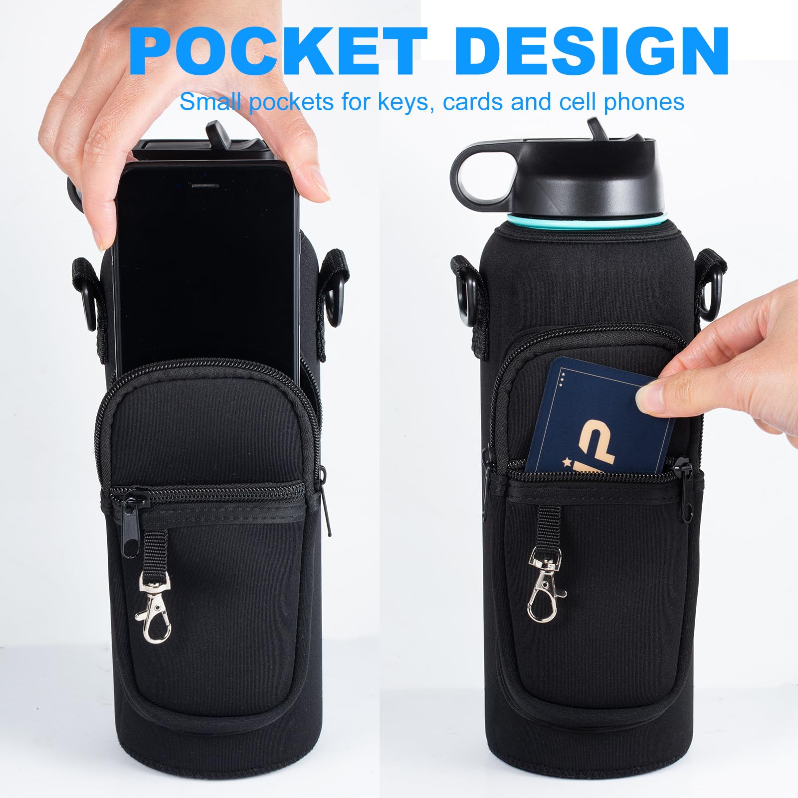 RRegeny botella Hydroflask colocada dentro para demostrar ajuste estable y seguro