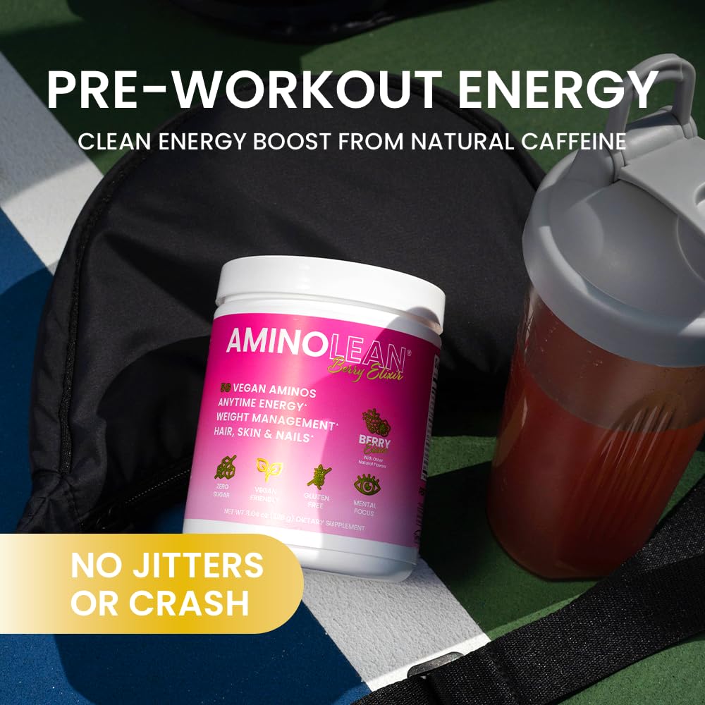 RSP NUTRITION AminoLean vaso mezclado listo para beber, energía sin azúcar
