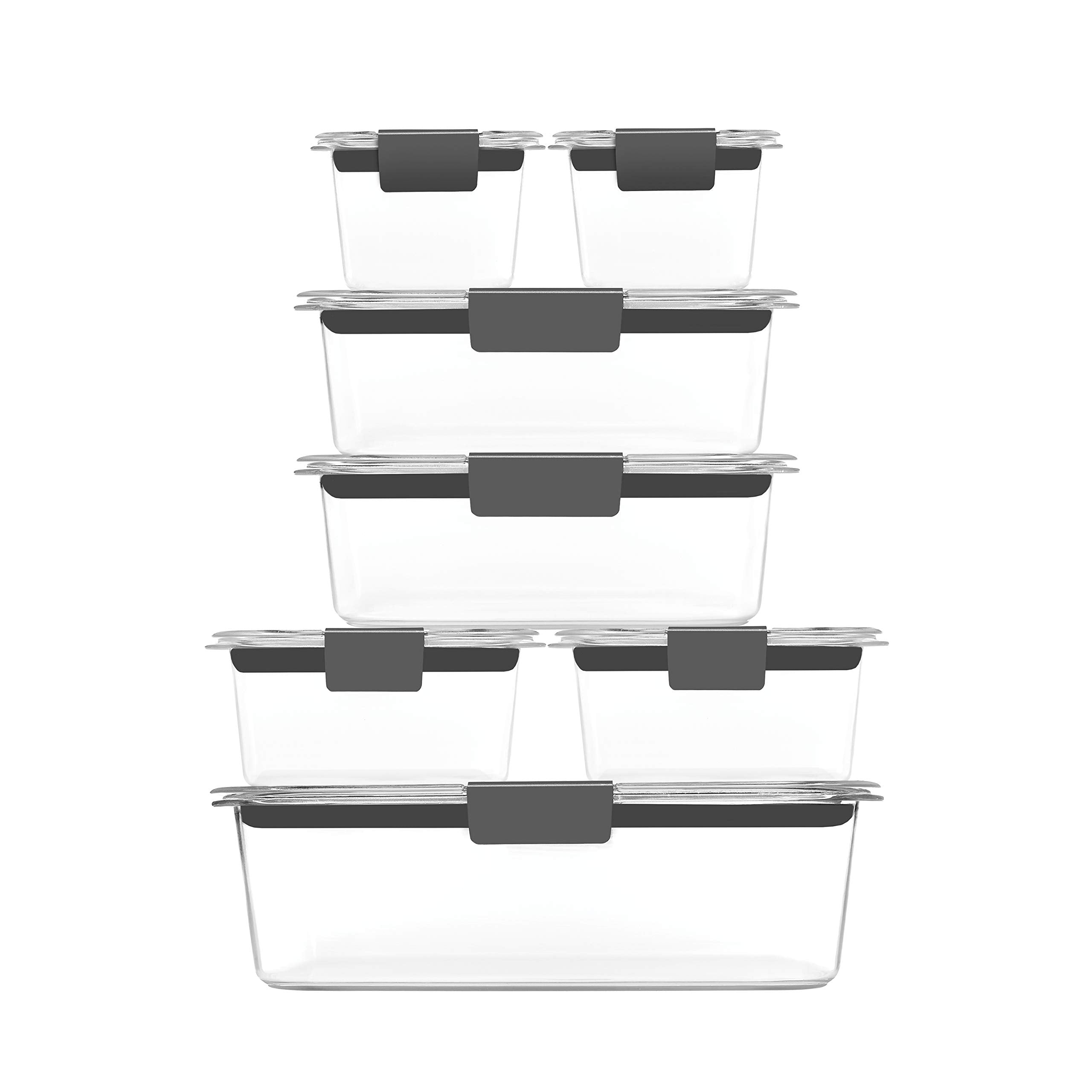 Rubbermaid Brilliance detalle de trabas en la tapa, beneficio: cierre hermético contra derrames