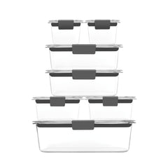 Rubbermaid Brilliance detalle de trabas en la tapa, beneficio: cierre hermético contra derrames
