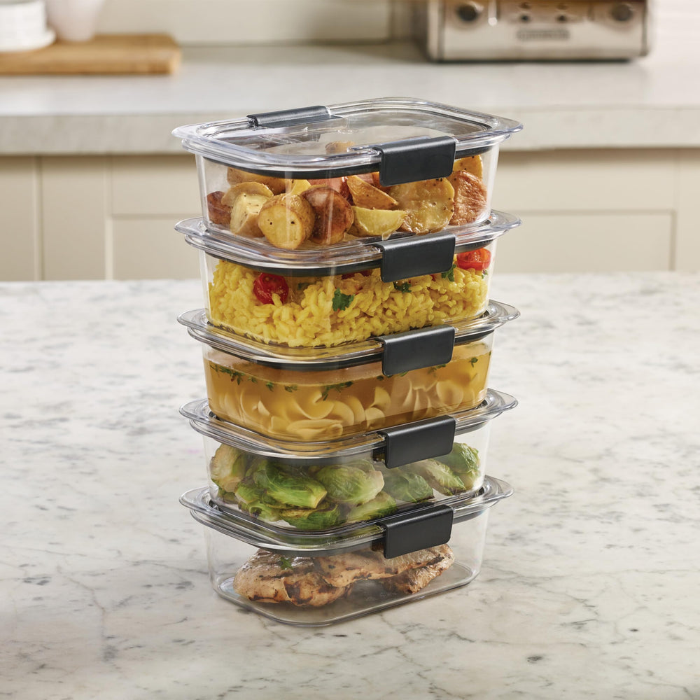 Rubbermaid containers packed in a lunch bag showing on-the-go convenience and spill prevention